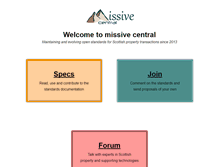 Tablet Screenshot of missivecentral.org